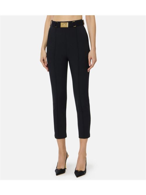 TROUSERS WITH BELT ELISABETTA FRANCHI | PA13261E2110 nero